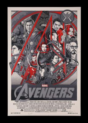 Lot #34 - THE AVENGERS (2012) - Signed and Numbered Limited Edition Mondo Print, 2012