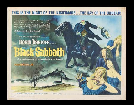 Lot #75 - BLACK SABBATH (1964) - US Half Sheet, 1964