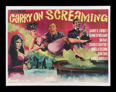 Lot #179 - CARRY ON SCREAMING (1966) - UK Quad (First Printing small 'a'), 1966