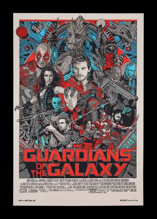 Lot #296 - GUARDIANS OF THE GALAXY (2014) - Hand-numbered Limited Edition Mondo Print, 2014