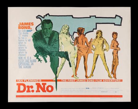 Lot #367 - JAMES BOND: DR. NO (1962) - US Half-Sheet, 1962