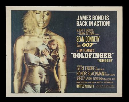 Lot #374 - JAMES BOND: GOLDFINGER (1964) - US Half-Sheet, 1964