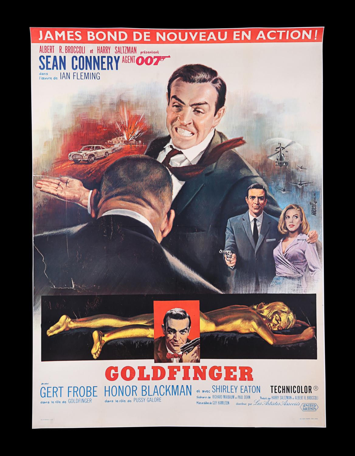 Lot #377 - James Bond: Goldfinger (1964) - French 'grande' Affiche, 1964