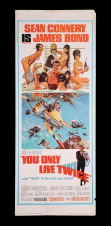 Lot #385 - JAMES BOND: YOU ONLY LIVE TWICE (1967) - US Insert, 1967