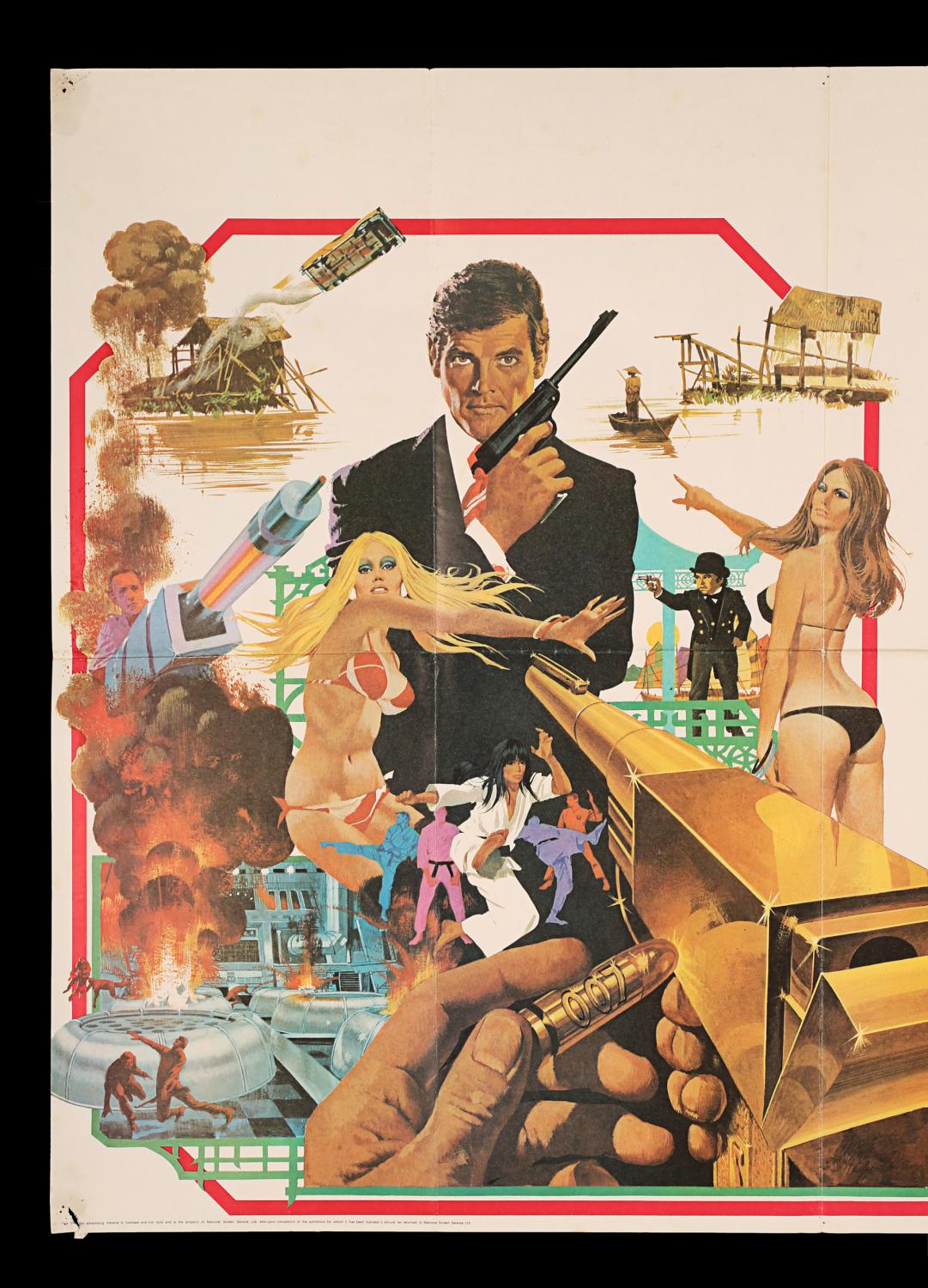 Lot #396 - JAMES BOND: THE MAN WITH THE GOLDEN GUN (1974) - UK Quad ...