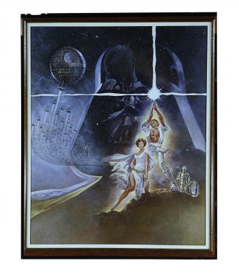 Lot #637 - STAR WARS: EP IV - A NEW HOPE (1977) - Style A Poster Artwork Transparency