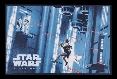 Lot #645 - STAR WARS: EP IV - A NEW HOPE (1977) - Hand-numbered Bottleneck Gallery Print, 2019