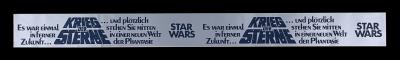 Lot #647 - STAR WARS: EP IV - A NEW HOPE (1977) - German Banner (Sticker) Poster, 1977
