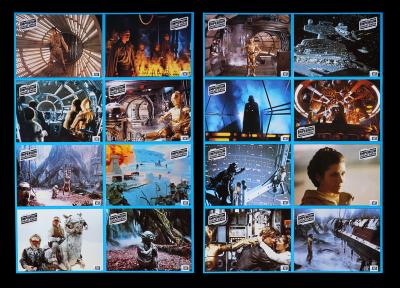 Lot #668 - STAR WARS: EP V - THE EMPIRE STRIKES BACK (1980) - Two German Lobby Card Posters (Style A and B), 1980s
