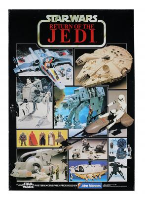 Lot #684 - STAR WARS: EP VI - RETURN OF THE JEDI (1983) - John Menzies Exclusive Toy Poster, 1983