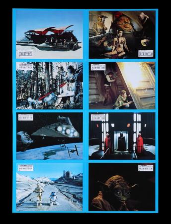 Lot #685 - STAR WARS: EP VI - RETURN OF THE JEDI (1983) - Two German Lobby Card Posters (Style A and B), 1980s - 6