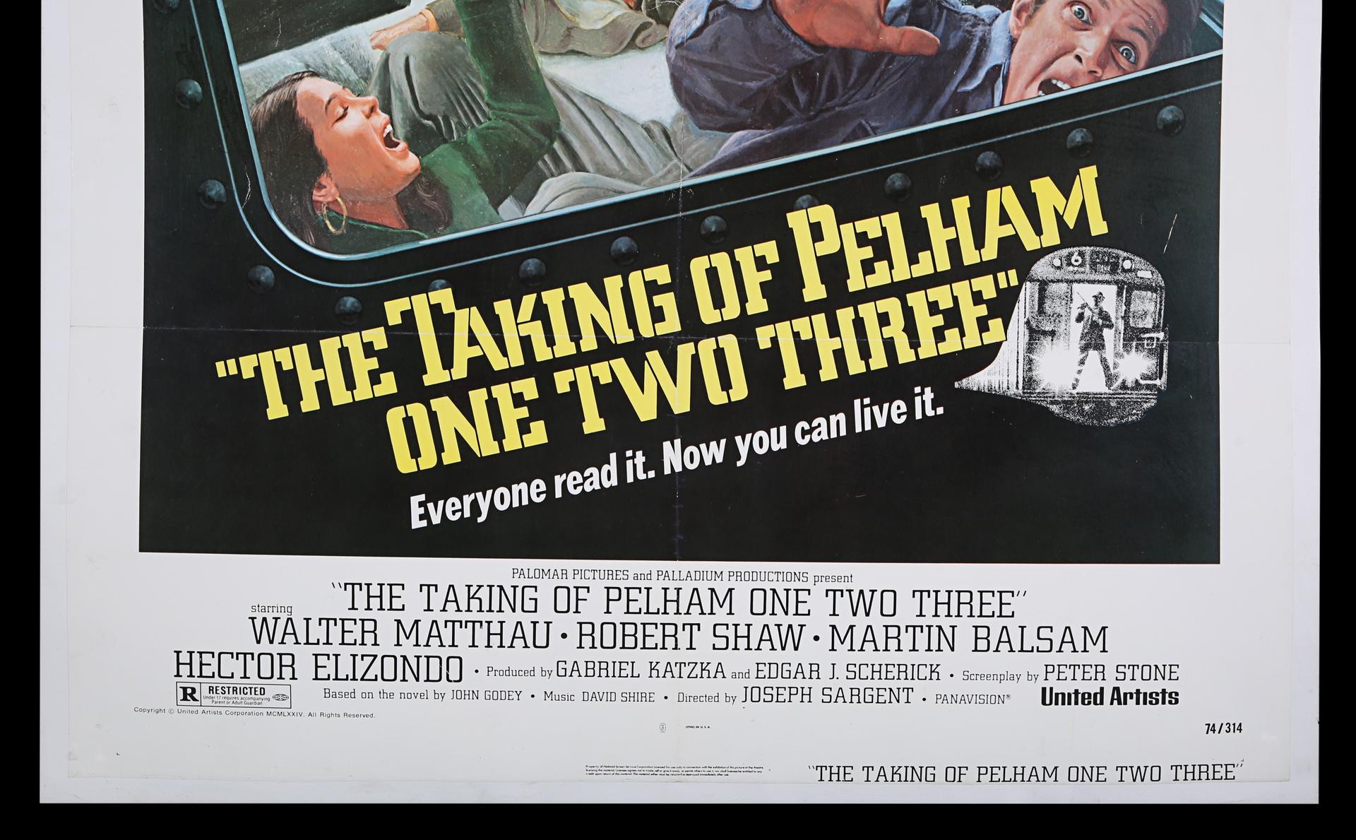 Lot #721 - THE TAKING OF PELHAM 123 (1974) - US One-Sheet, 1974 - 5