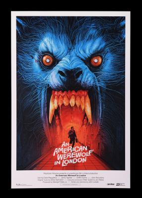 Lot #10 - AN AMERICAN WEREWOLF IN LONDON (1981) - Hand-Numbered Vice Press and Bottleneck Gallery Limited Edition Regular Print by Gabz, 2021
