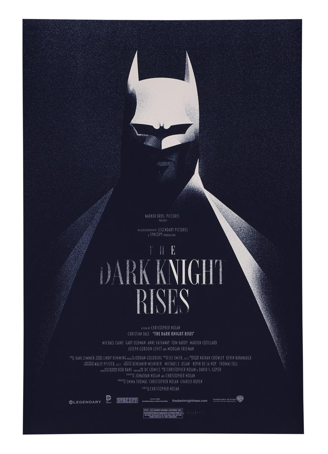 Lot #23 - THE DARK KNIGHT RISES (2012) - Hand-Numbered Limited Edition ...