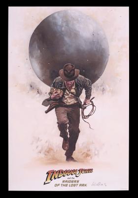 Lot #109 - RAIDERS OF THE LOST ARK (1981) - Signed and Hand-Numbered Limited Edition Artist Proof Print by Alistair Little, 2021