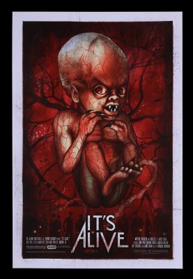 Lot #113 - IT'S ALIVE (1974) - Hand-Numbered Limited Edition Alamo Drafthouse Print by Jon Smith, 2011