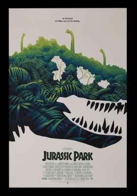 Lot #124 - JURASSIC PARK (1993) - Hand-Numbered Limited Edition Mondo Print by Phantom City Creative, 2018