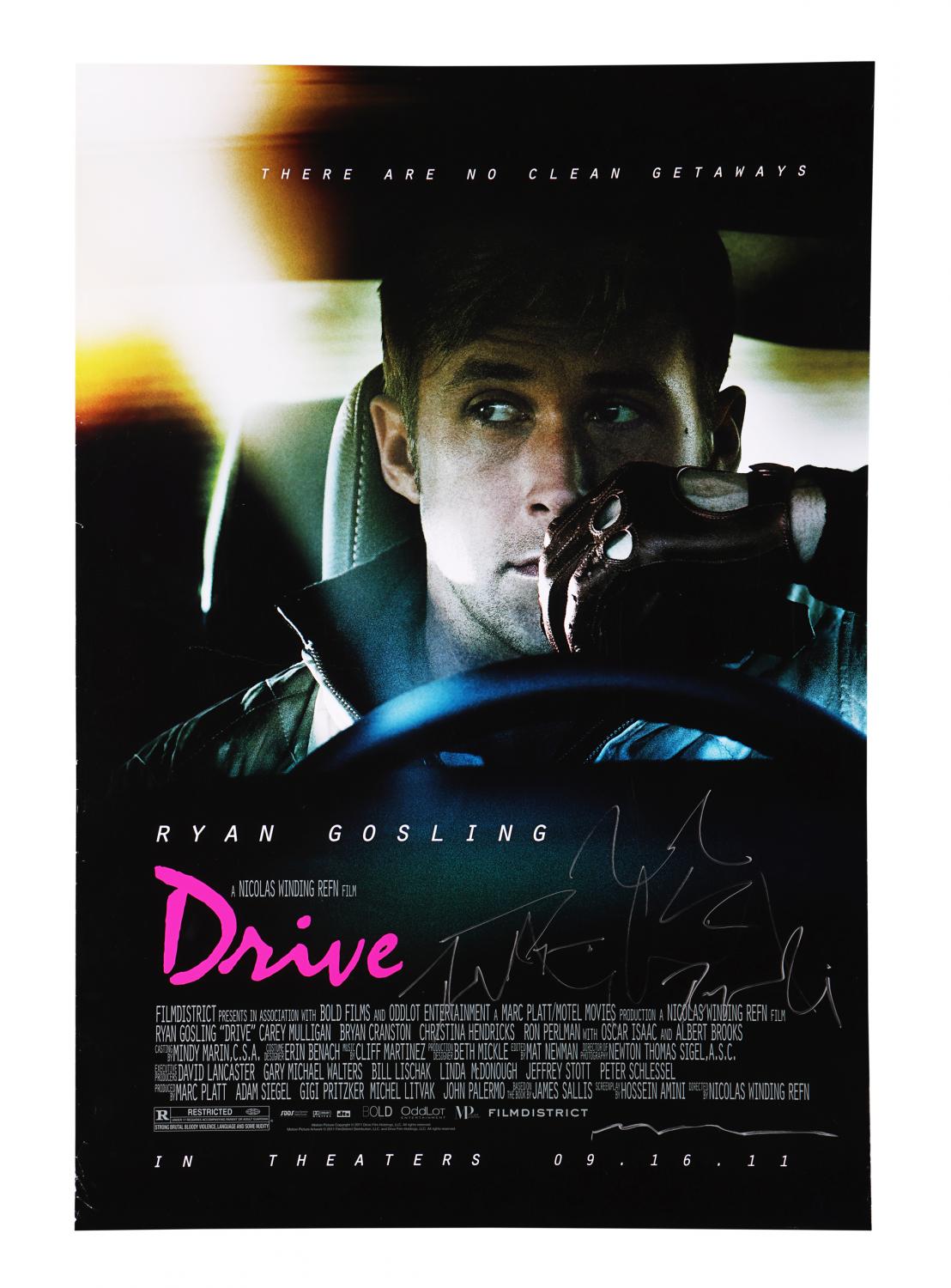 Lot #280 - DRIVE (2011) - Ryan Gosling and Nicolas Winding Refn ...