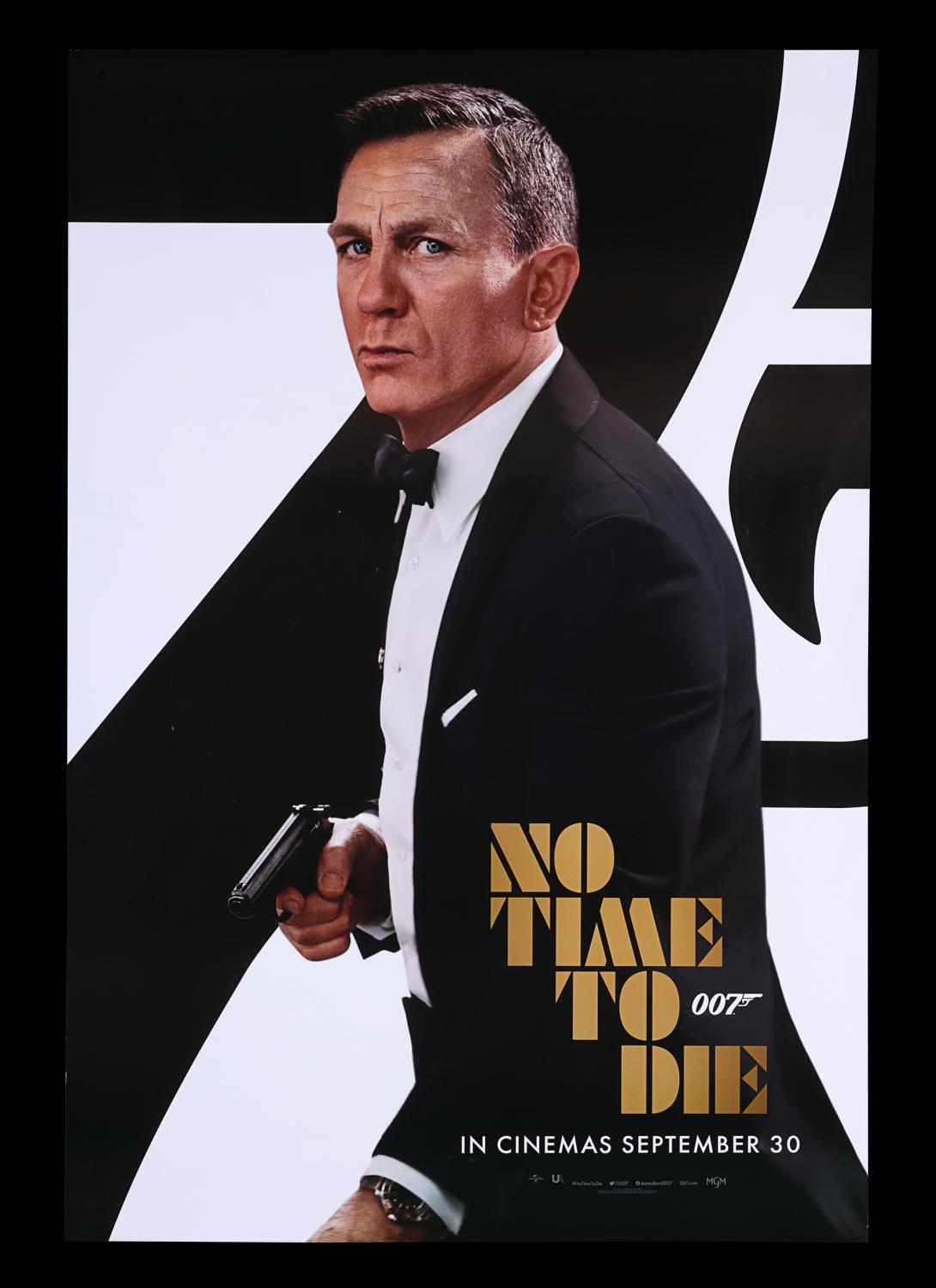 Lot #369 - JAMES BOND: NO TIME TO DIE (2021) - British One-Sheet, 2021