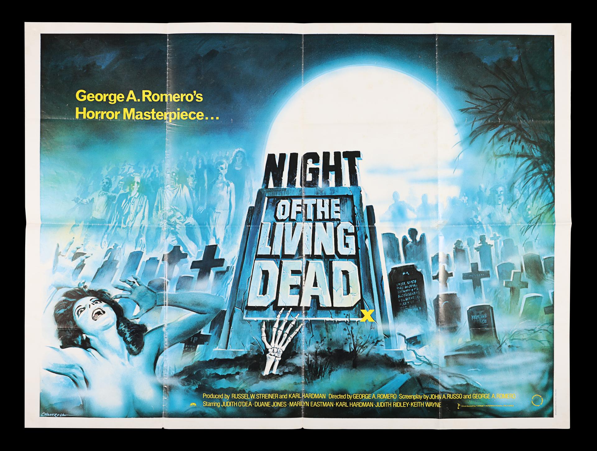 Lot #419 - NIGHT OF THE LIVING DEAD (1968) - UK Quad, 1980