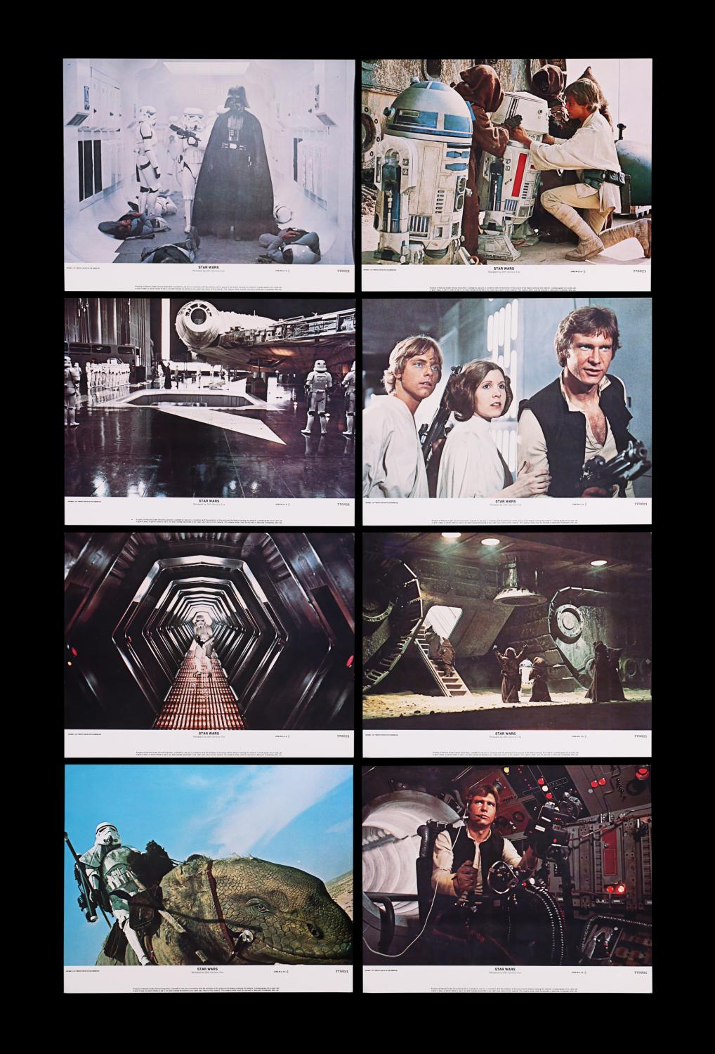 Lot #489 - STAR WARS: EP IV - A NEW HOPE (1977) - Complete Set of Eight ...