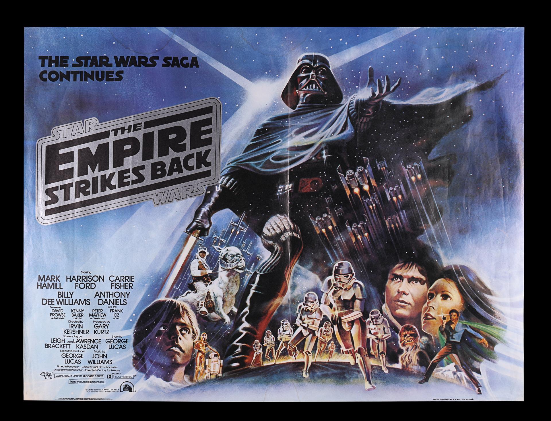 Lot #498 - STAR WARS: EP V - THE EMPIRE STRIKES BACK (1980) - UK Quad, 1980